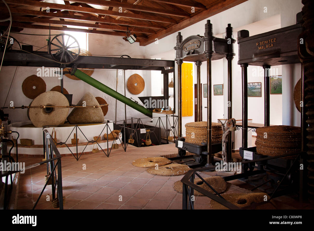 Museo del Aceite in Guaro Sierra de Las Nieves Malaga Andalusien Spanien Stockfoto