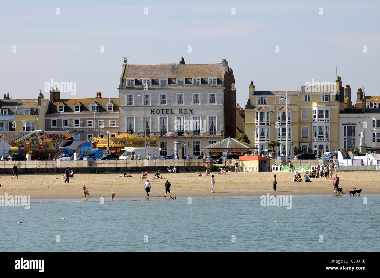 Hotels am Meer an der Promenade in Weymouth in Dorset England UK Stockfoto