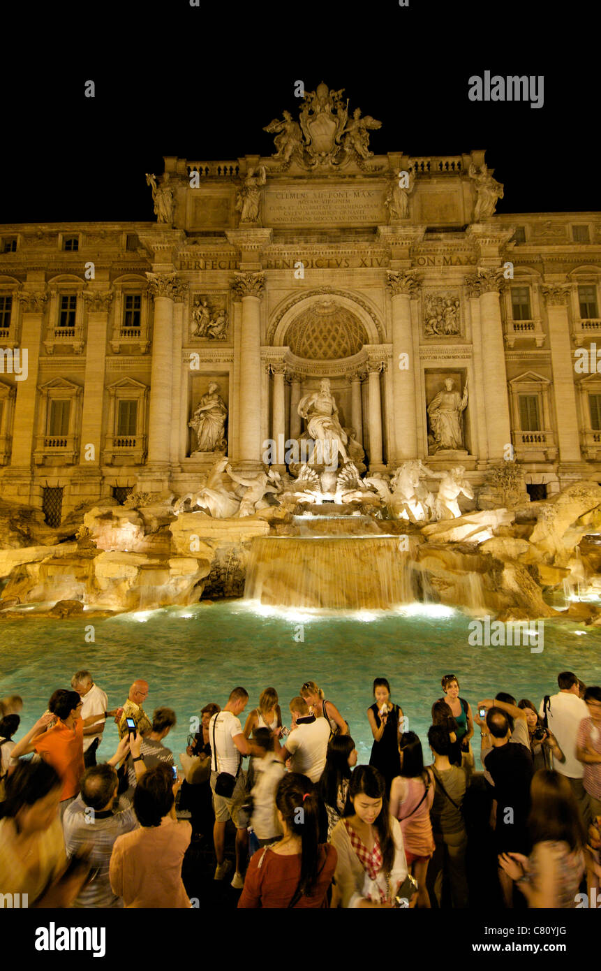Trevi-Brunnen. Rom. Italien Stockfoto
