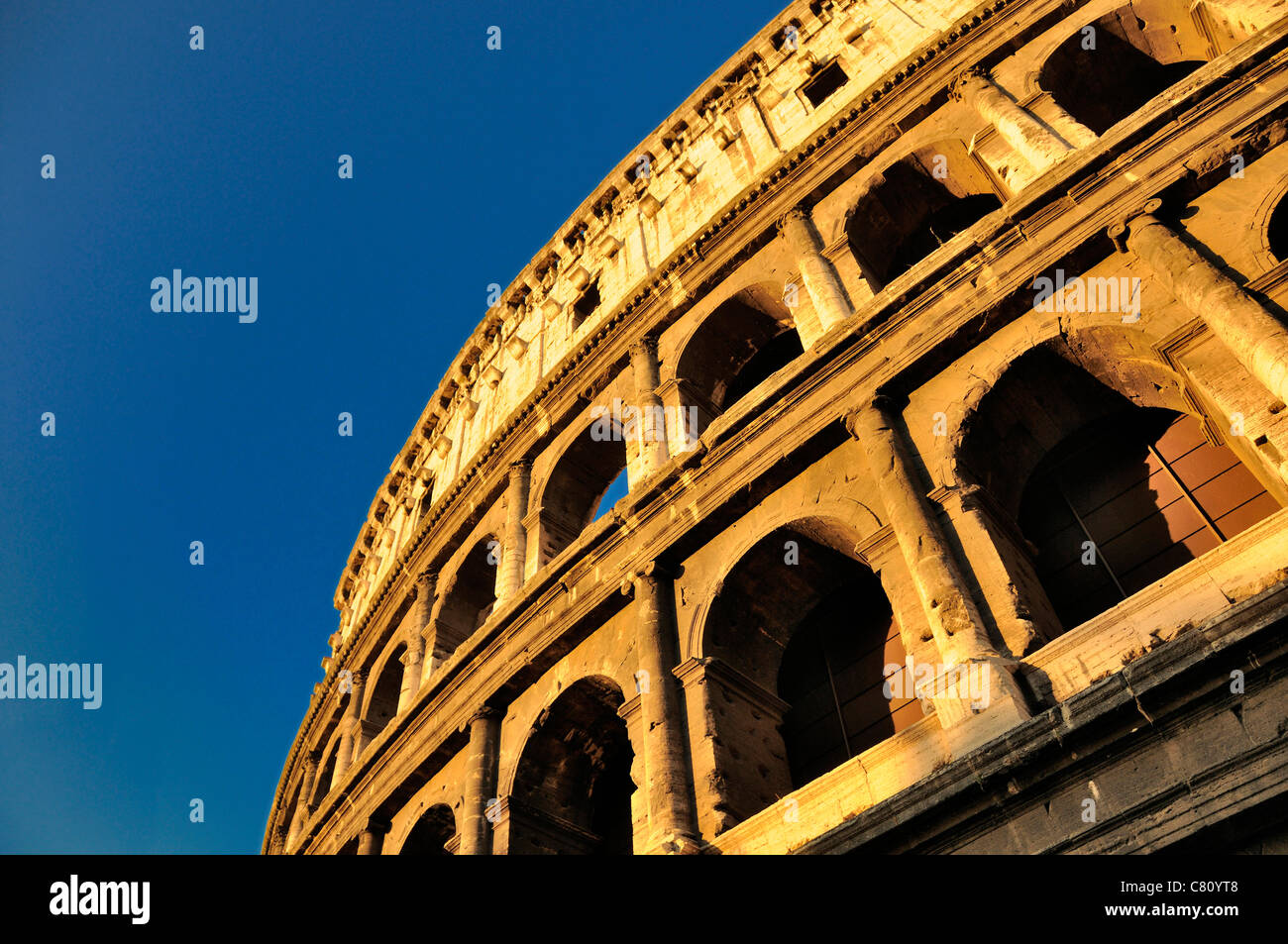 Kolosseum, Rom, Italien, Europa - Nahaufnahme detail Stockfoto