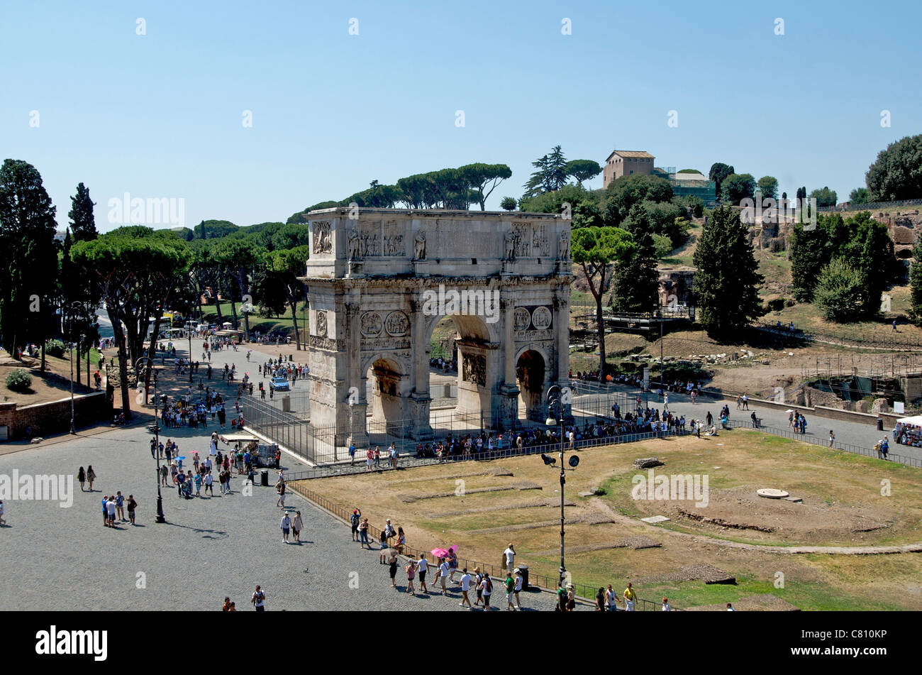 Bogen von Constantine, Rom, Italien, Europa Stockfoto