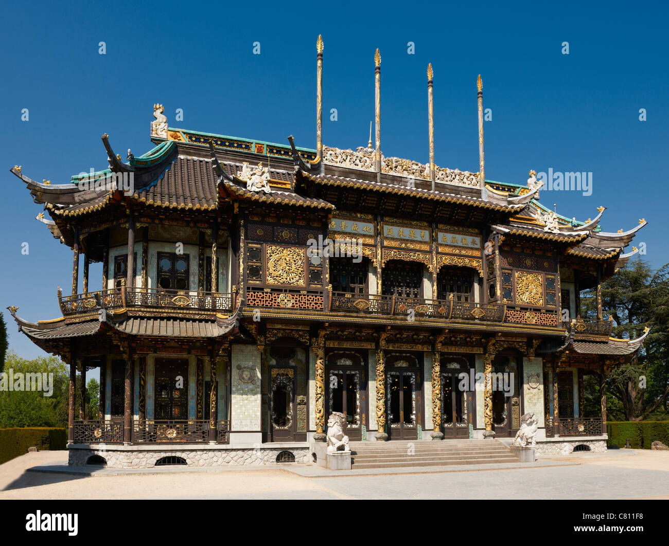 Chinesischer Pavillon, Pavillon Chinois, Brüssel, Belgien Stockfoto