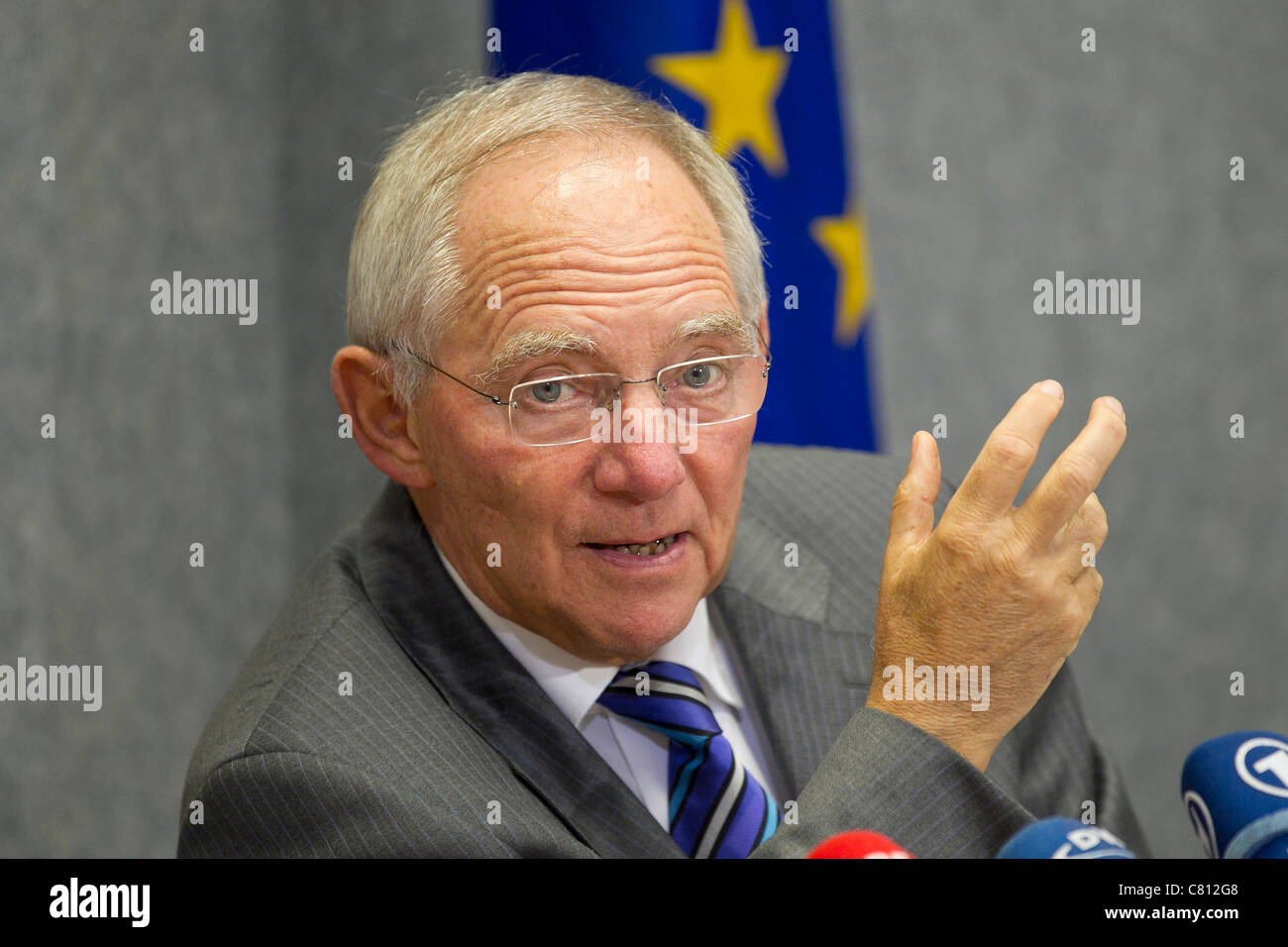 Wolfgang Schäuble deutschen Finance Minister in Deutschland der Regierung Stockfoto