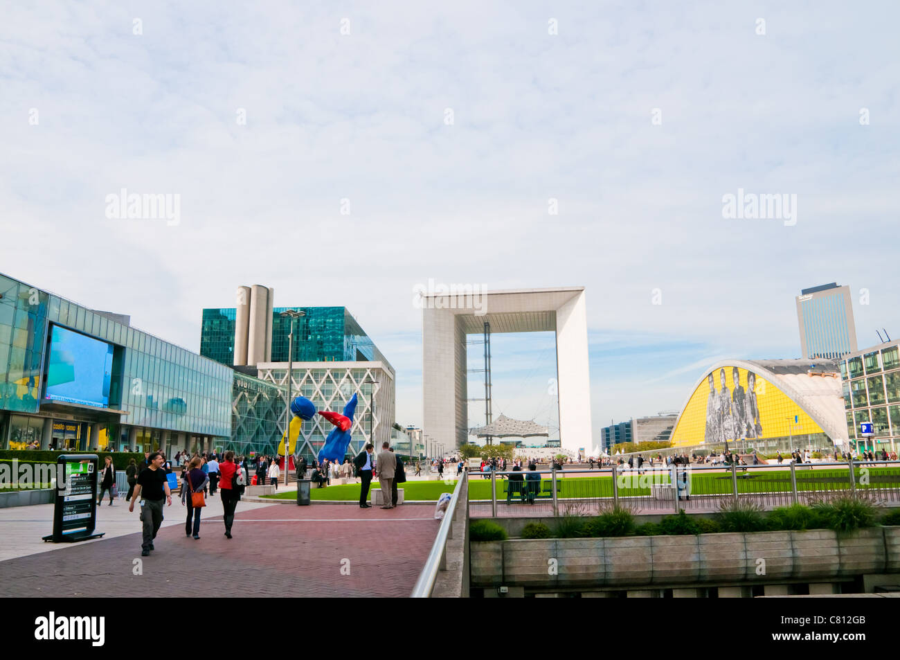 La Grande Arche De La Défense Stockfoto