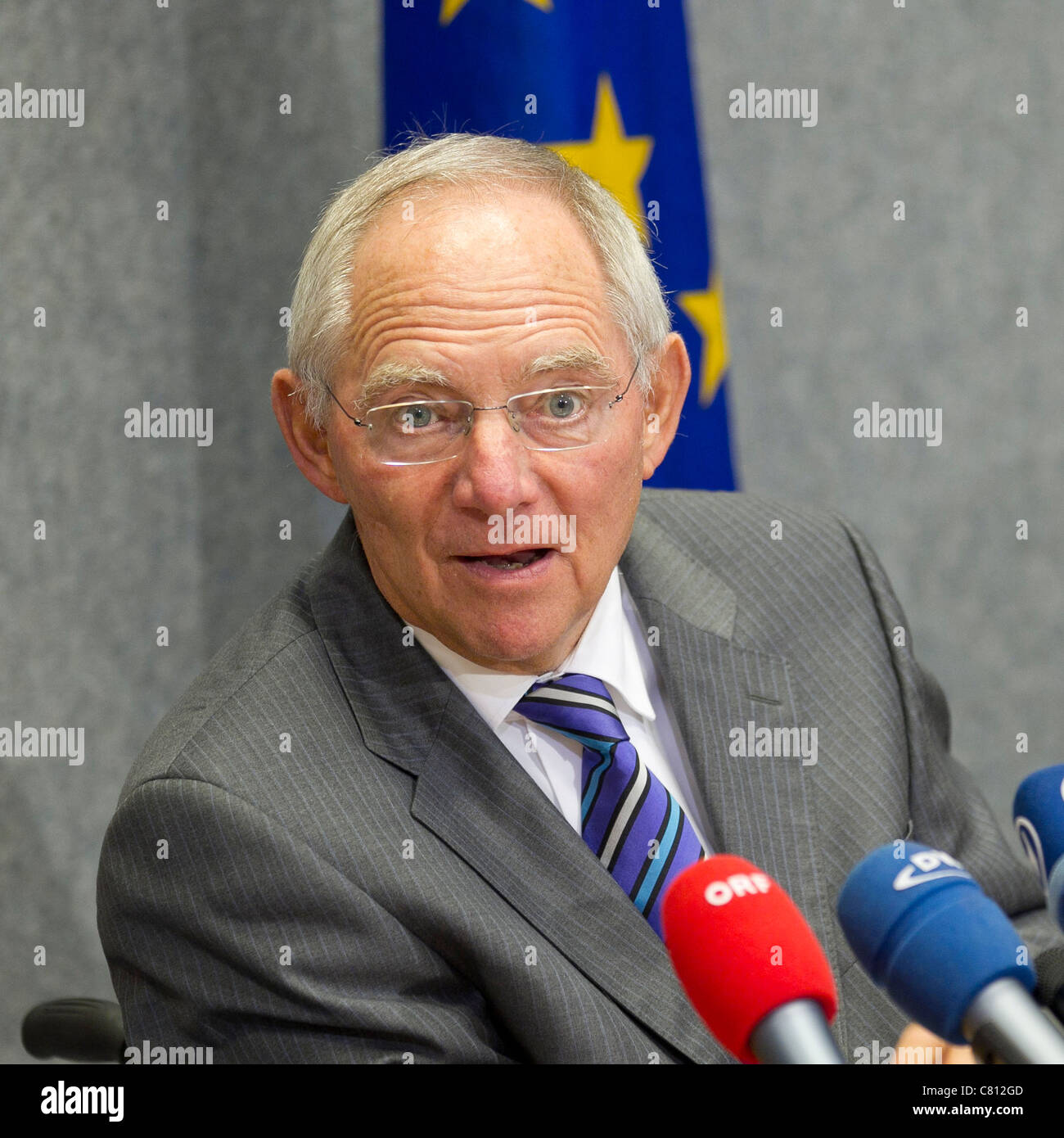 Wolfgang Schäuble deutschen Finance Minister in Deutschland der Regierung Stockfoto
