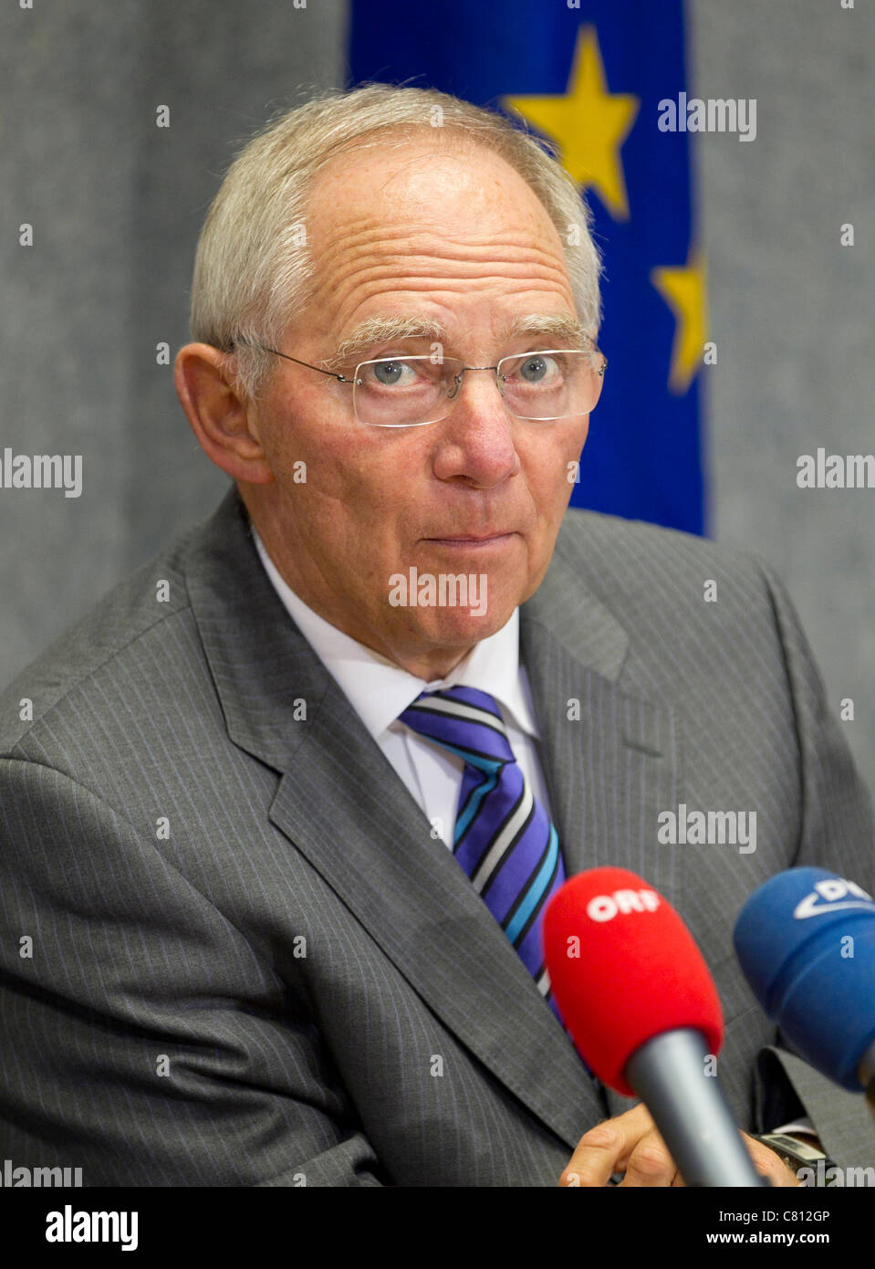 Wolfgang Schäuble deutschen Finance Minister in Deutschland der Regierung Stockfoto