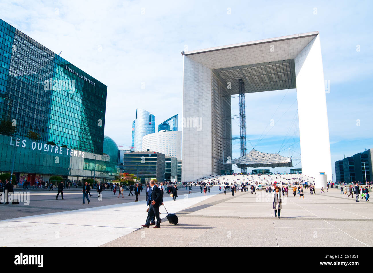 La Grande Arche De La Défense Stockfoto