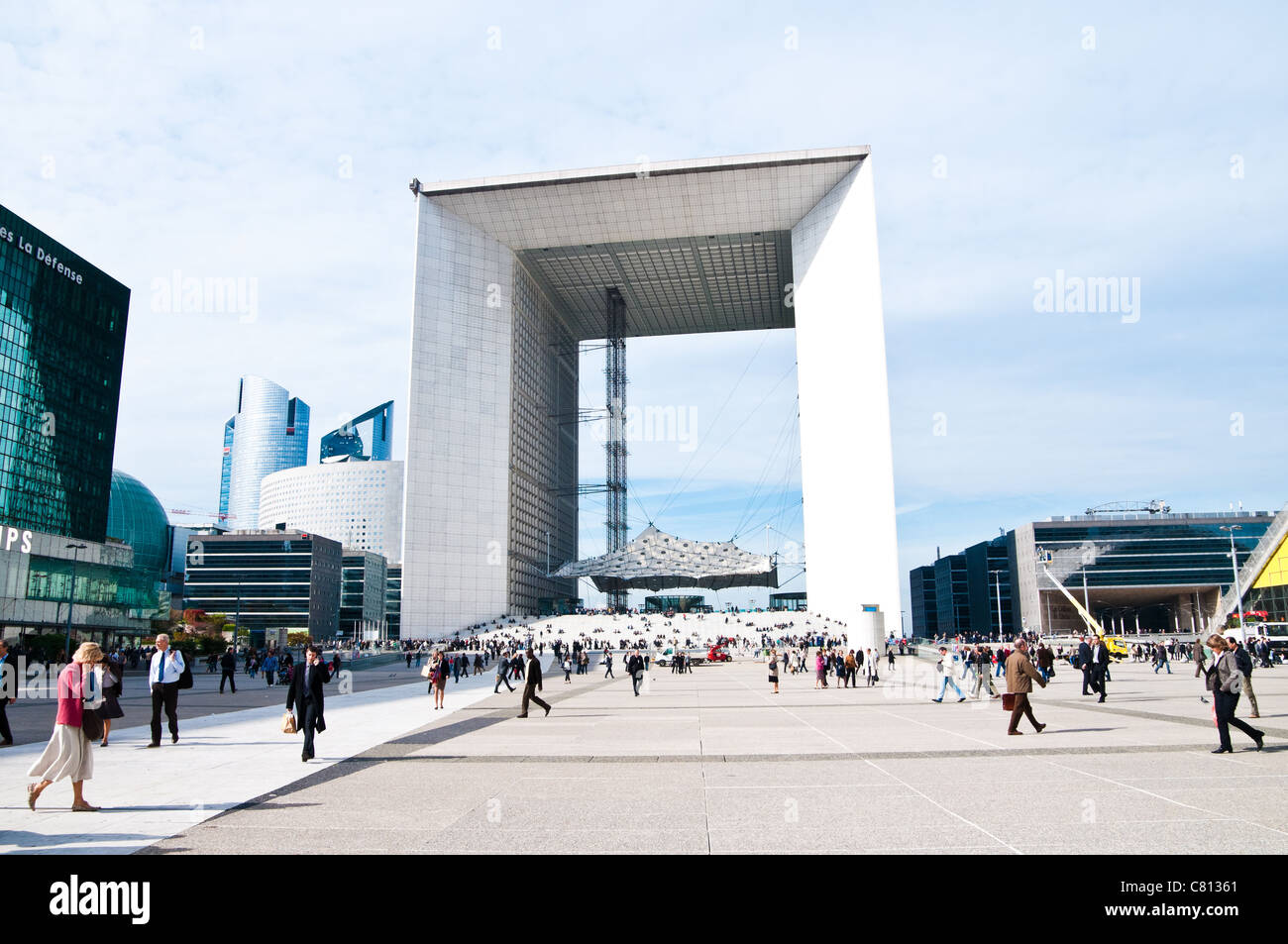 La Grande Arche De La Défense Stockfoto