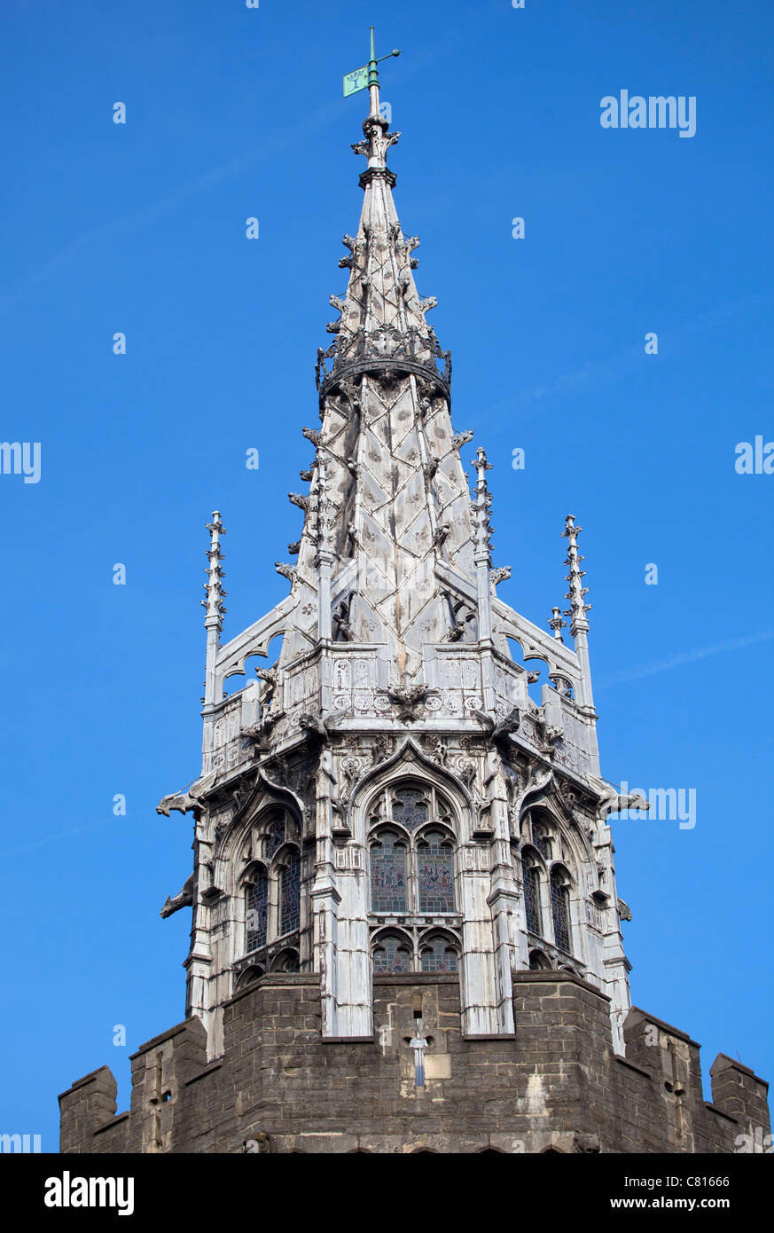 Spire Detail Cardiff Castle Stockfoto