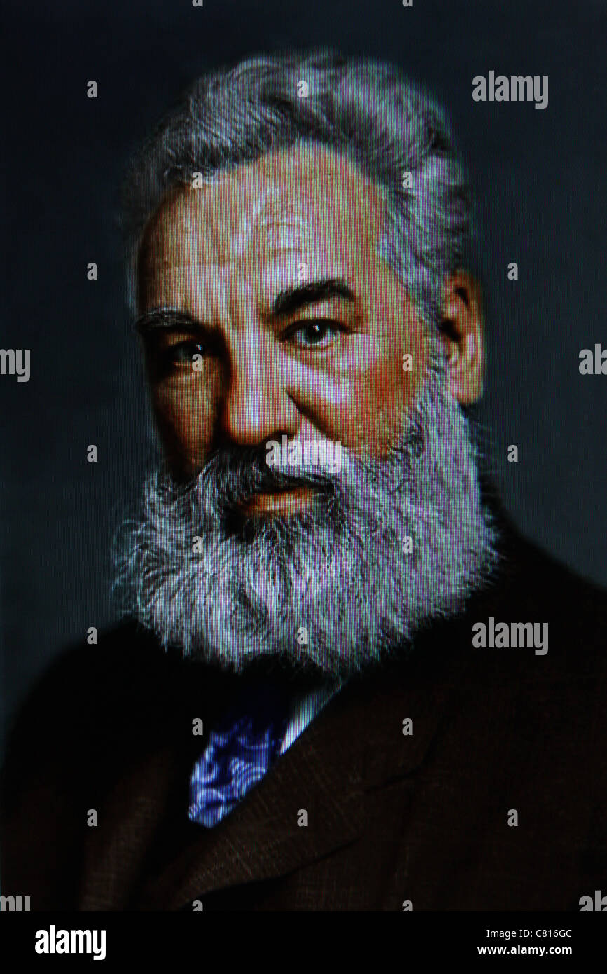Telefon-Erfinder Alexander Graham Bell Stockfotografie - Alamy