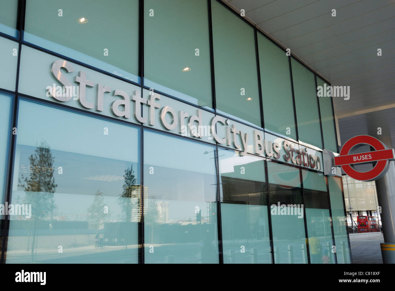 Stratford City Bus Station, Stratford, London, England Stockfoto