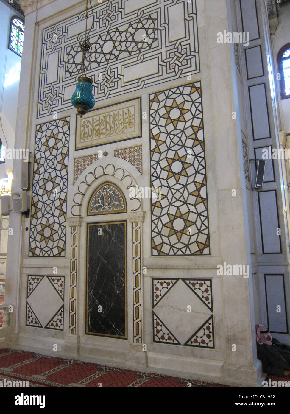 Umayyaden-Moschee, Umayyaden Moschee Omajaden Moschee Syrien, Damaskus, Syrien, Damaskus Stockfoto