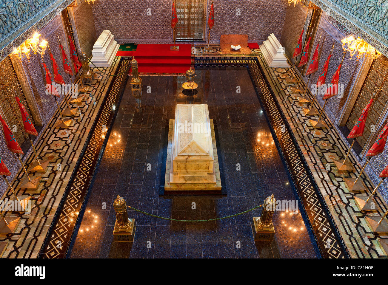 Marokko, Rabat, Mausoleum von Mohammed V Stockfoto