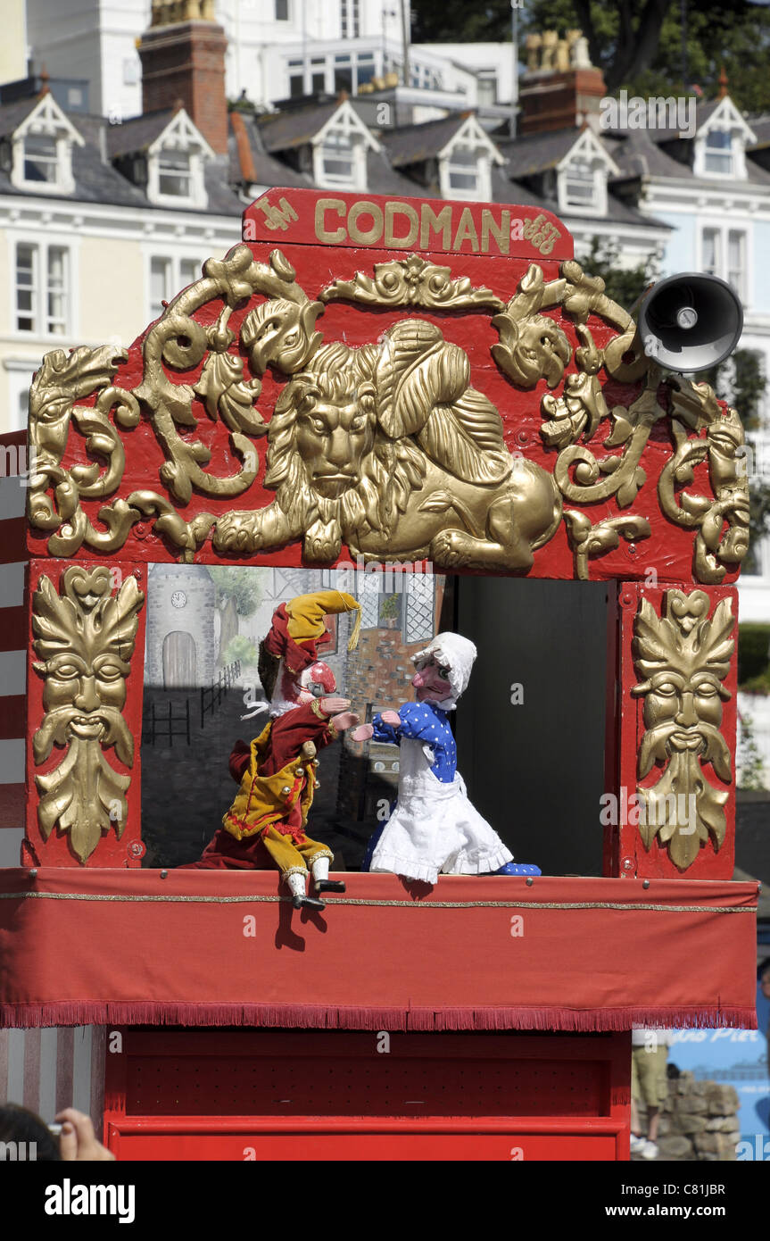 Kasperletheater Stand Stockfoto