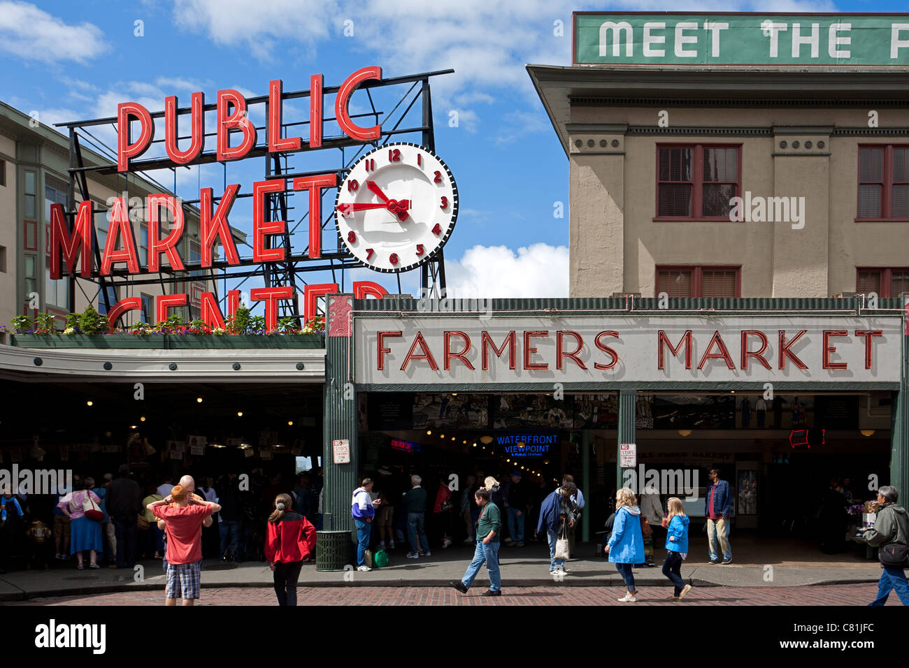 Pike Place Market. Downtown Seattle. USA Stockfoto