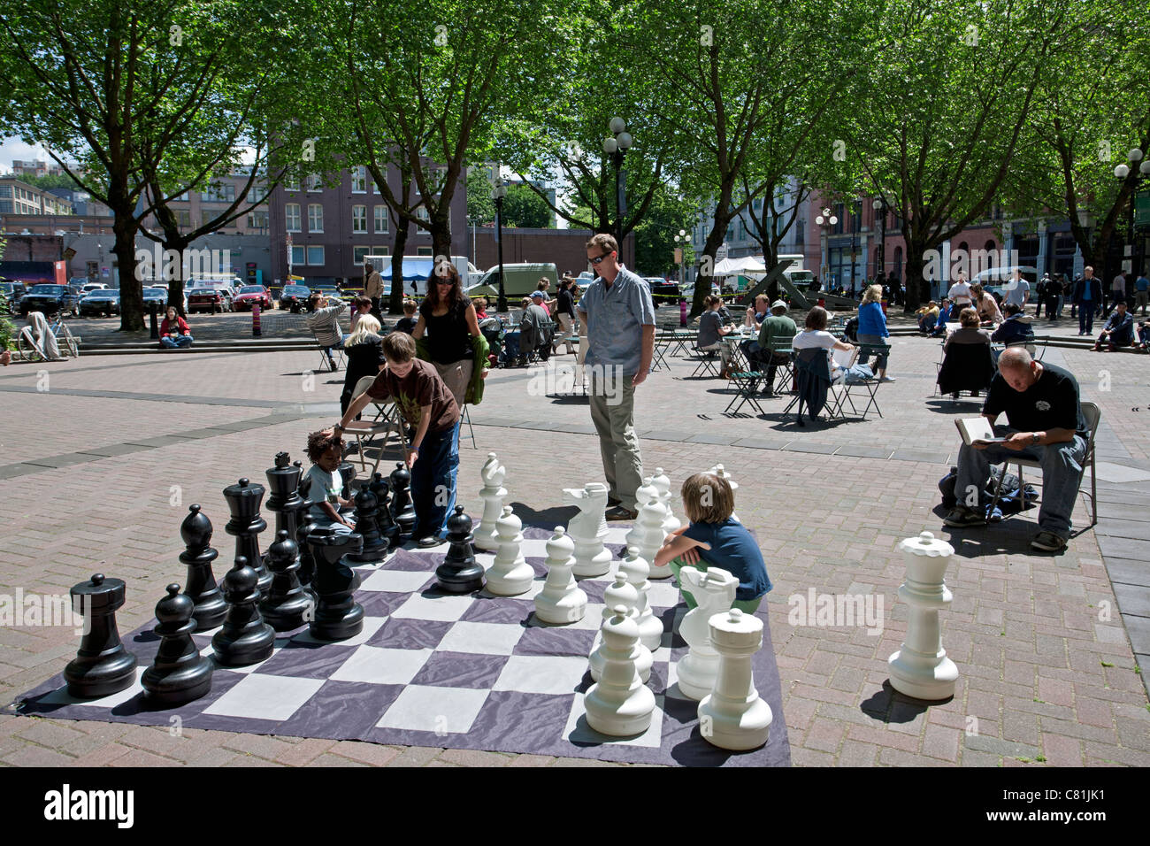 Giant Chess Big Stockfotos und -bilder Kaufen - Alamy