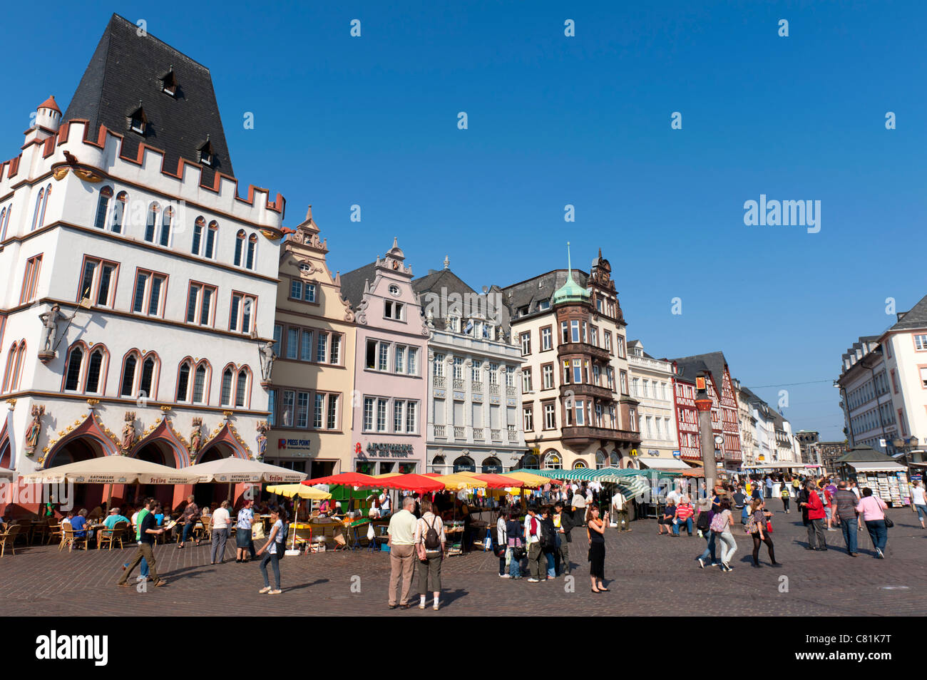 Hauptplatz in Trier Rheinland-Pfalz Deutschland Stockfoto