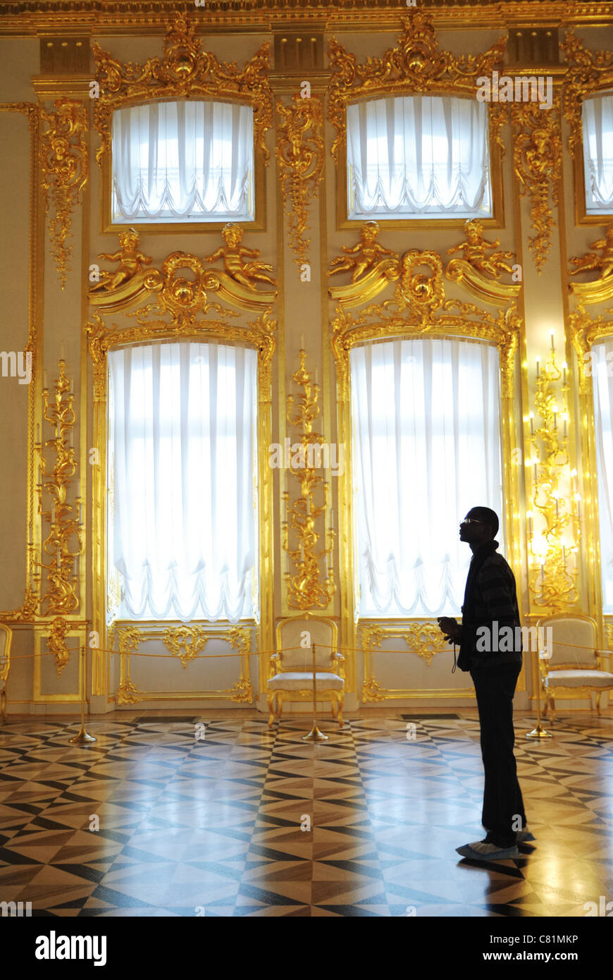 Katharinenpalast, Puschkin, St. Petersburg, Russland Stockfoto