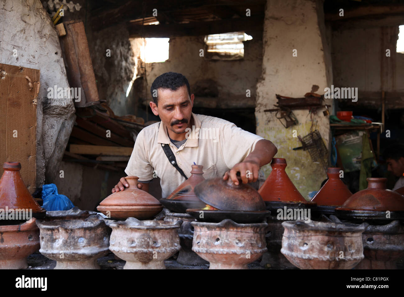 Marokkanische Street Food Stockfoto