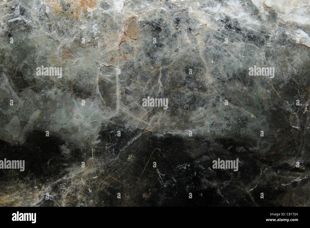 dunkle Biotit Glimmer Blatthintergrund mineralischen Probe Stockfoto