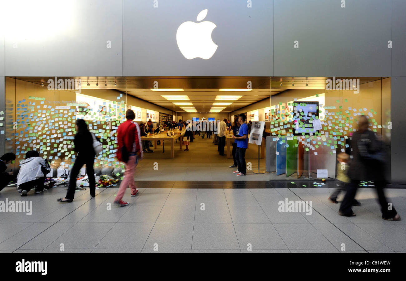 AppleFans Tribut zu zahlen und trauern um den Tod von Apple Inc