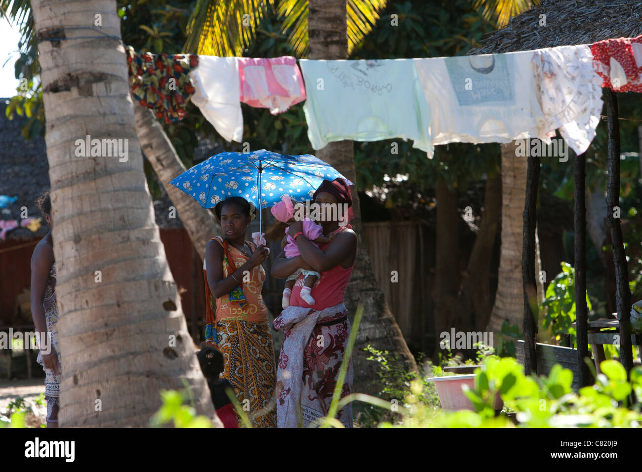 Madagassischen Frauen in Madagaskar Nosy Iranja Isle Afrika Stockfoto