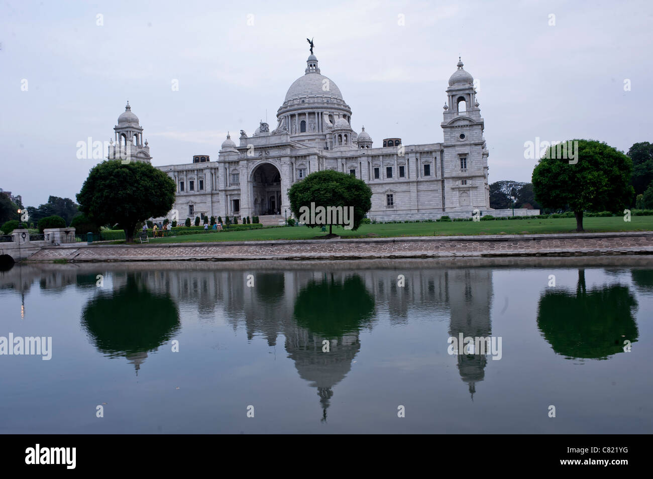 Licht, Schatten, Abdeckung, auf. Victoria Memorial. Stockfoto