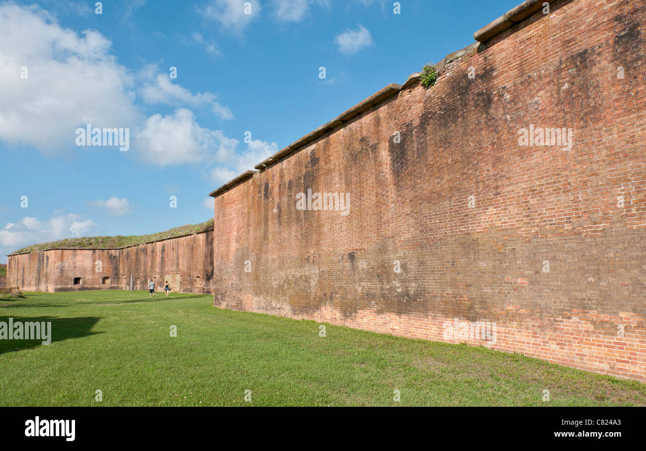 Alabama, Fort Morgan, National Historic Landmark, Kontrolle Eingang zum Mobile Bay gebaut 1834 abgeschlossen Stockfoto