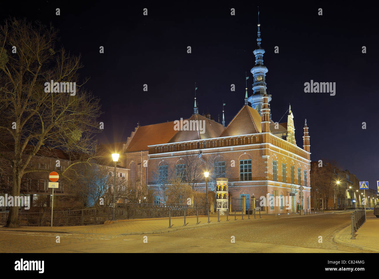 Renaissancegebäude des ehemaligen Rathauses in Danzig, Polen. Stockfoto