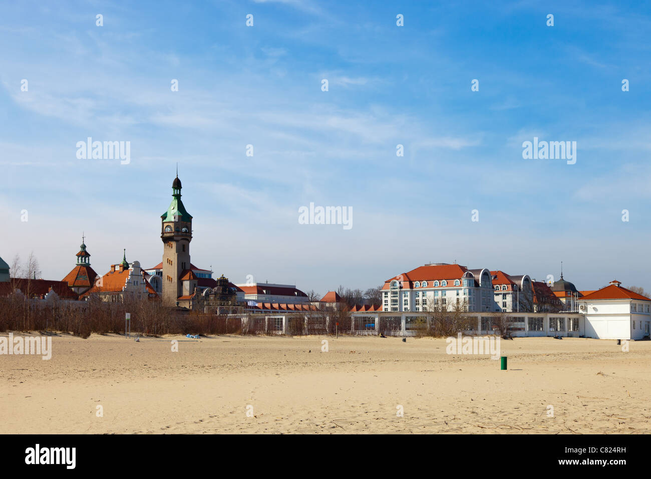 Beach Resort in Sopot, Polen. Stockfoto