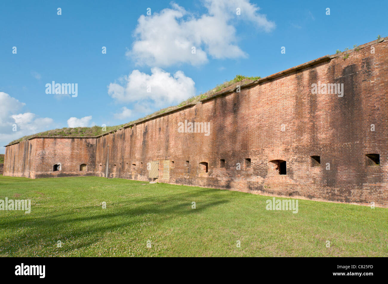 Alabama, Fort Morgan, National Historic Landmark, Kontrolle Eingang zum Mobile Bay gebaut 1834 abgeschlossen Stockfoto