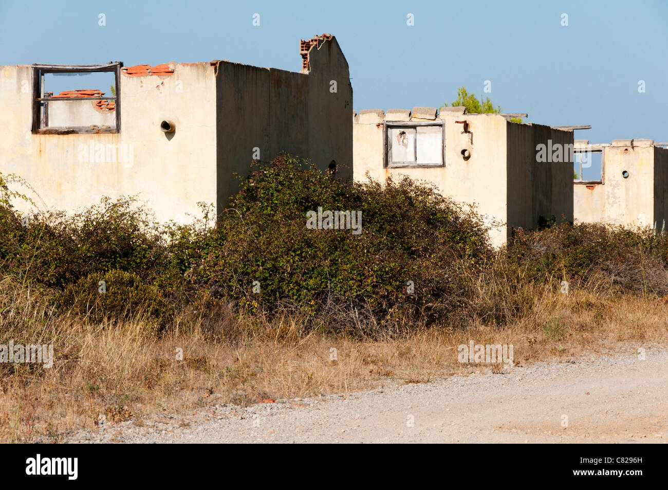 Camp de Rivesaltes zwischen Rivesaltes und Perpignan in Südfrankreich.  SIEHE BESCHREIBUNG FÜR DETAILS. Stockfoto