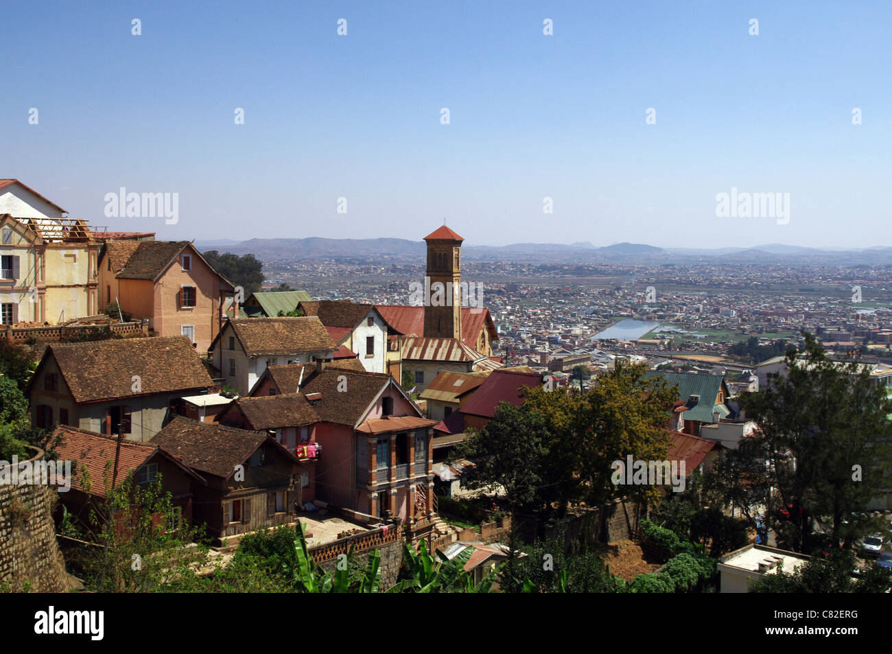 Antananarivo-Oberstadt Stockfoto