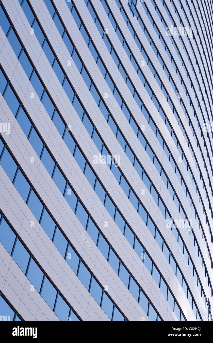 Die Innenstadt von Bürogebäuden konzentrieren sich auf Glasfenster Seattle Washington State USA Stockfoto