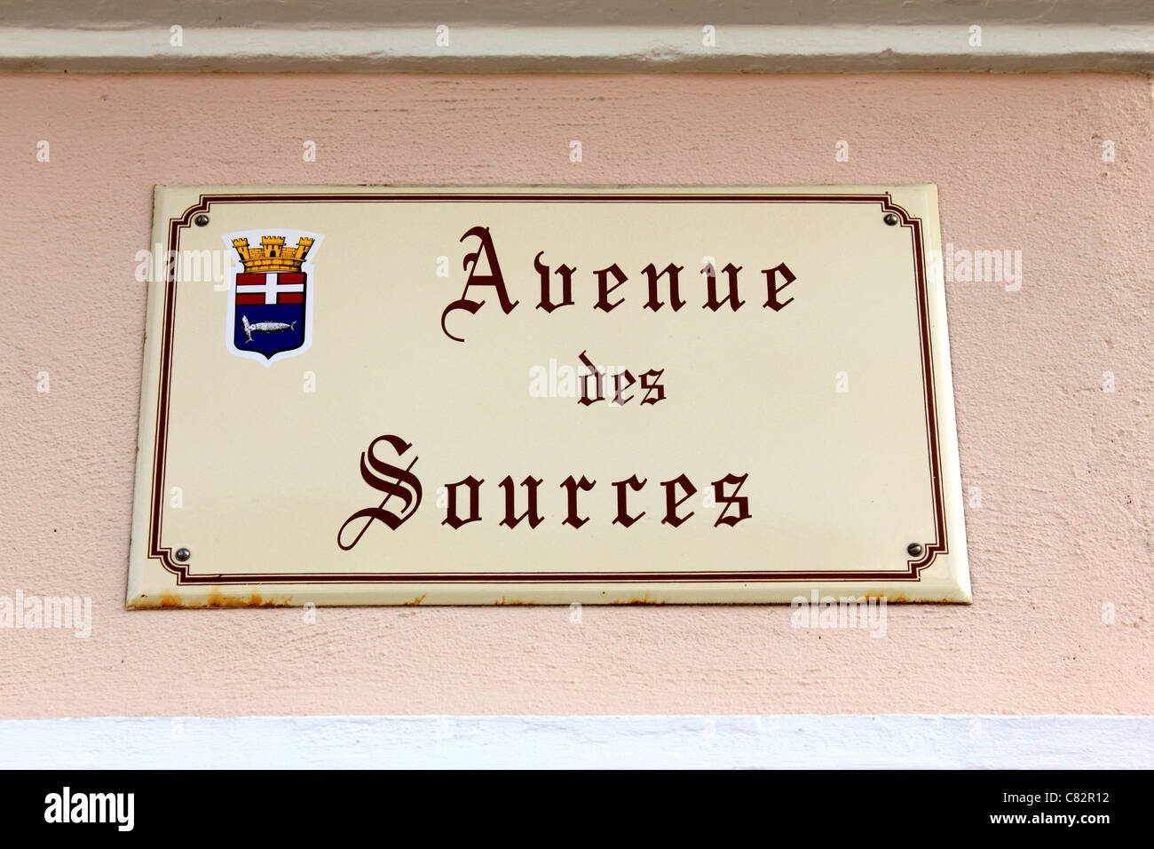 Évian-Les-Bains am Genfersee in Haute-Savoie-Abteilung der Region Rhône-Alpes im Südosten Frankreichs. Stockfoto