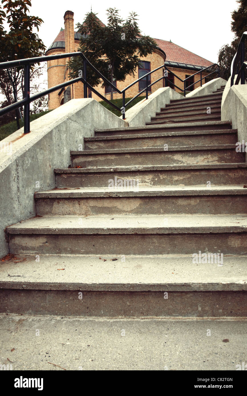 Treppe ins nichts Stockfoto