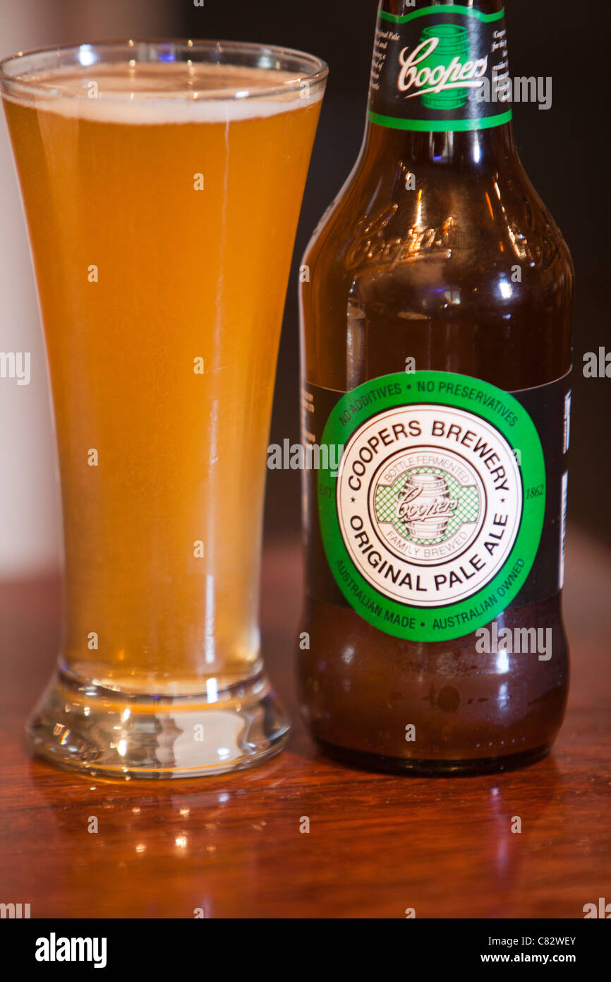 Ein gutes Pint Coopers blass im südlichen Australien nicht zu schlagen. Adelaide, Australien. Stockfoto