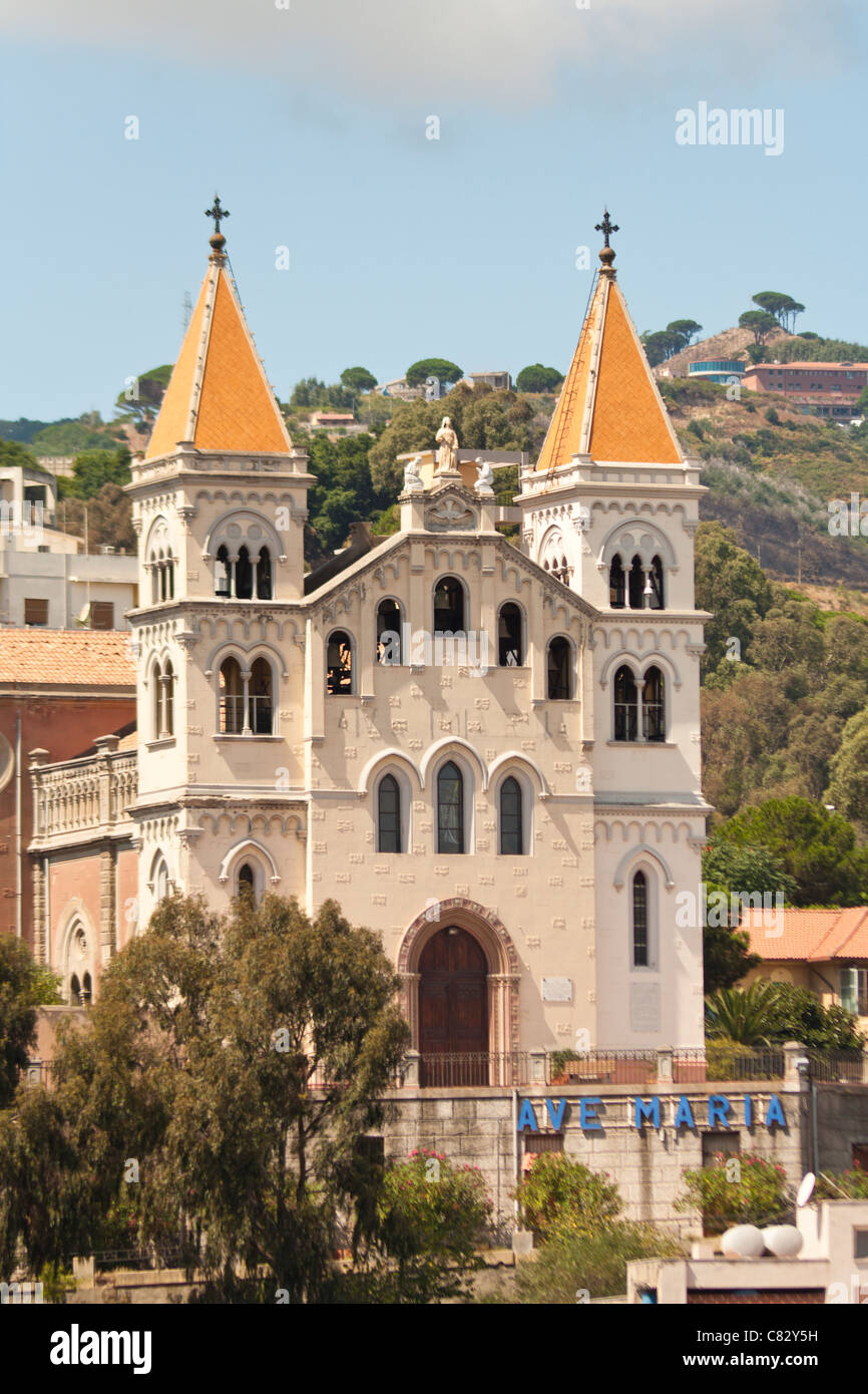 Montalto Wallfahrtskirche Santuario della Madonna di Montalto, Messina, Sizilien, Italien Stockfoto