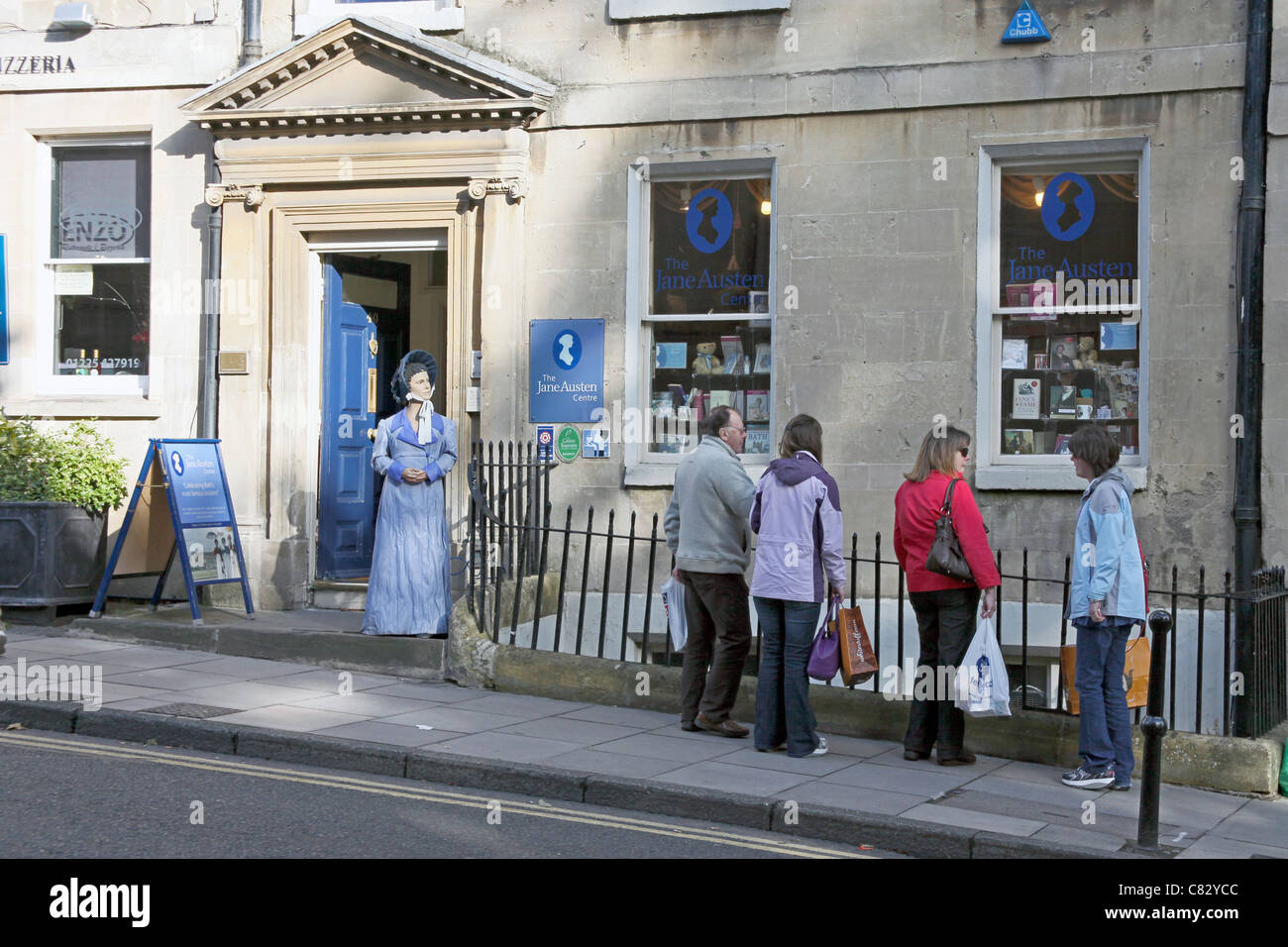 Das Jane Austen Centre on Gay Street, Bath, N.E. Somerset, England, Vereinigtes Königreich Stockfoto