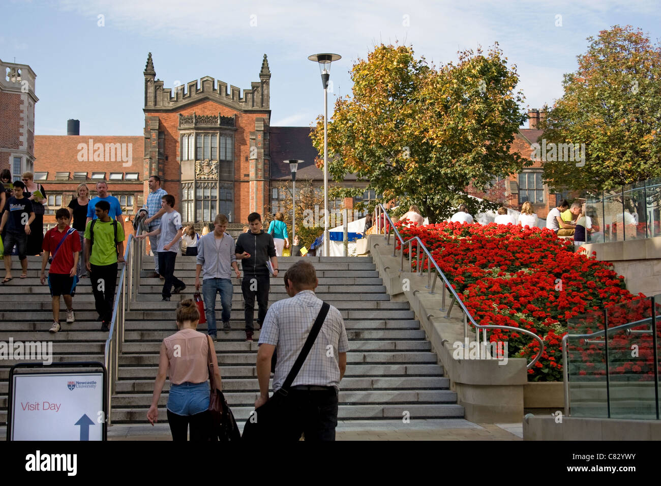 Newcastle University Infotag für Studieninteressierte, Newcastle Upon Tyne, England, UK Stockfoto