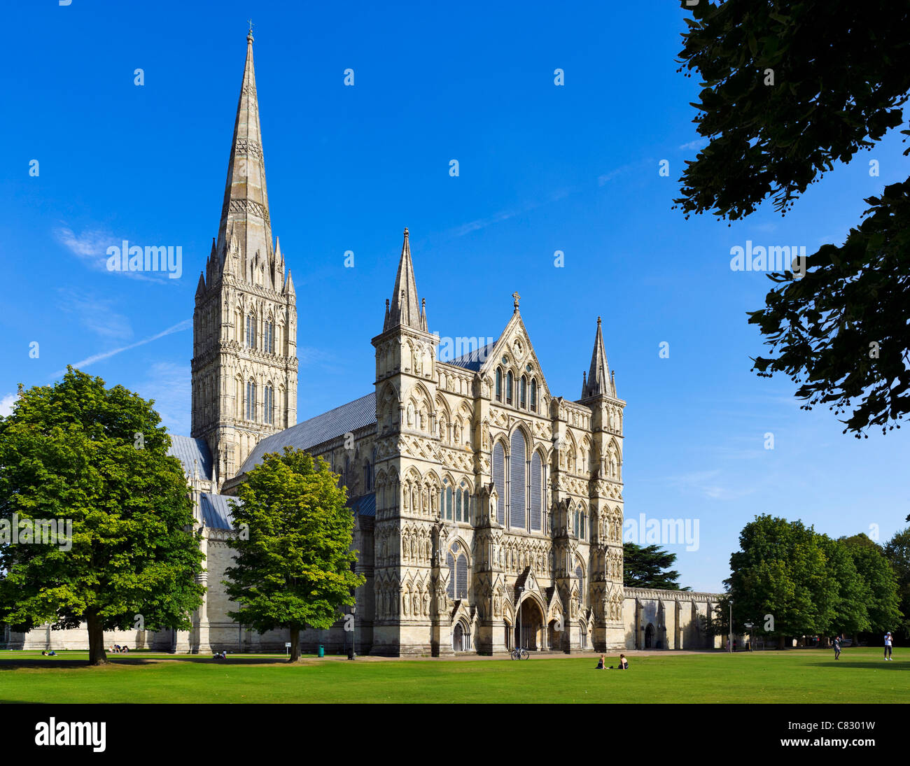Salisbury Kathedrale, Salisbury, Wiltshire, England, Vereinigtes Königreich Stockfoto