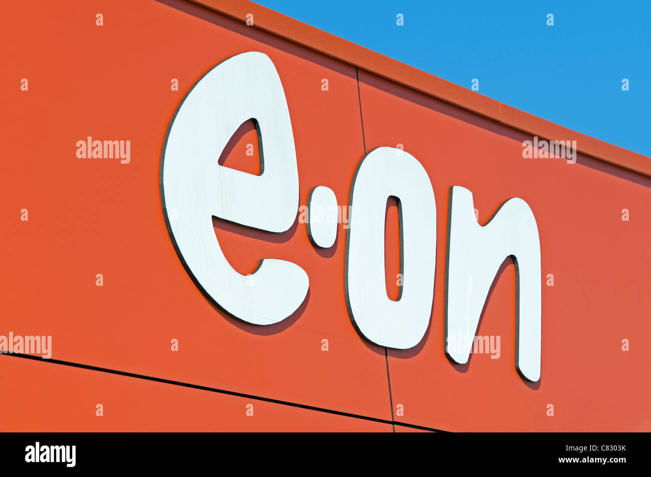 E.ON Energie-Firmen-logo Stockfoto