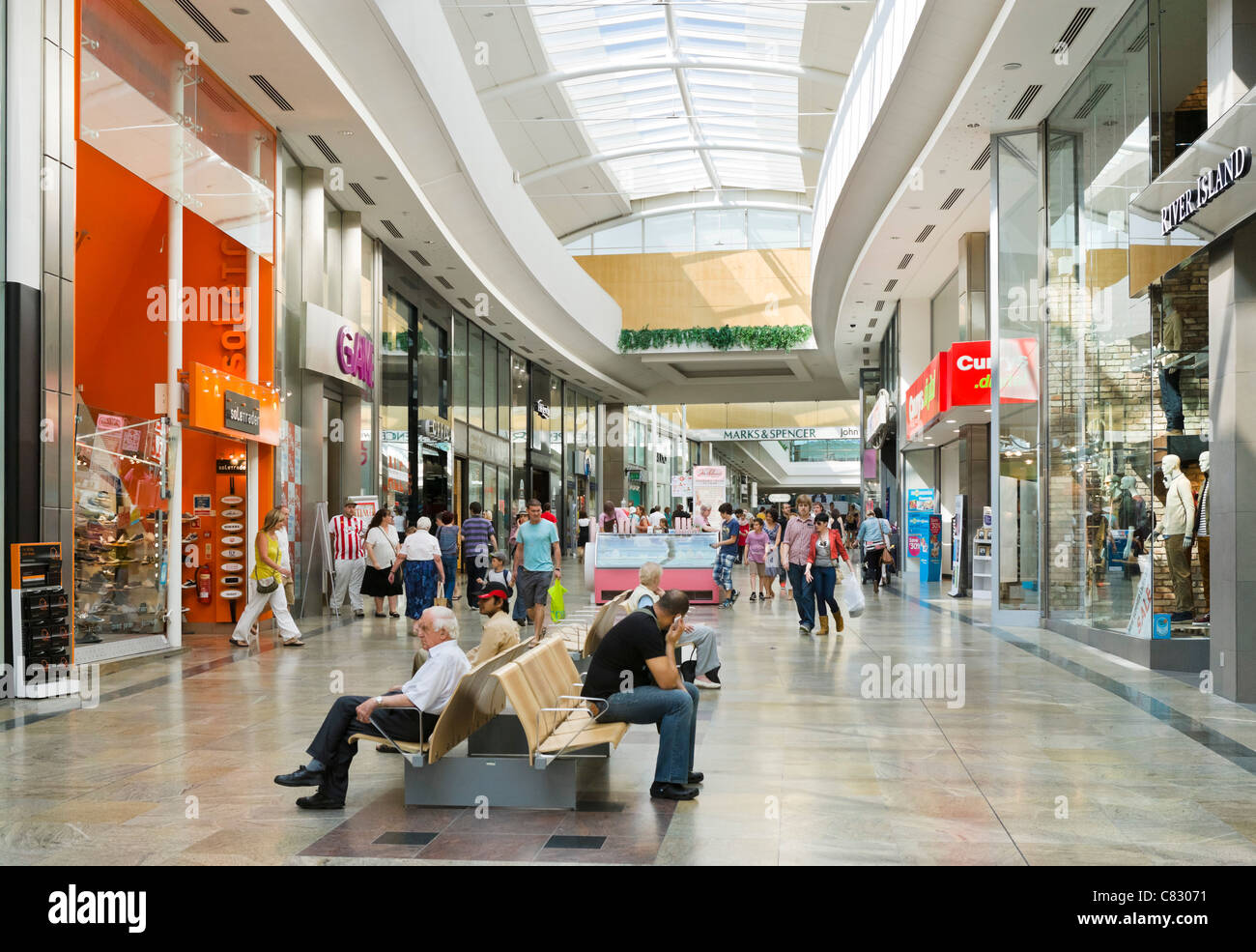 West Quay Einkaufszentrum in der Stadt centre, Southampton, Hampshire, England, UK Stockfoto