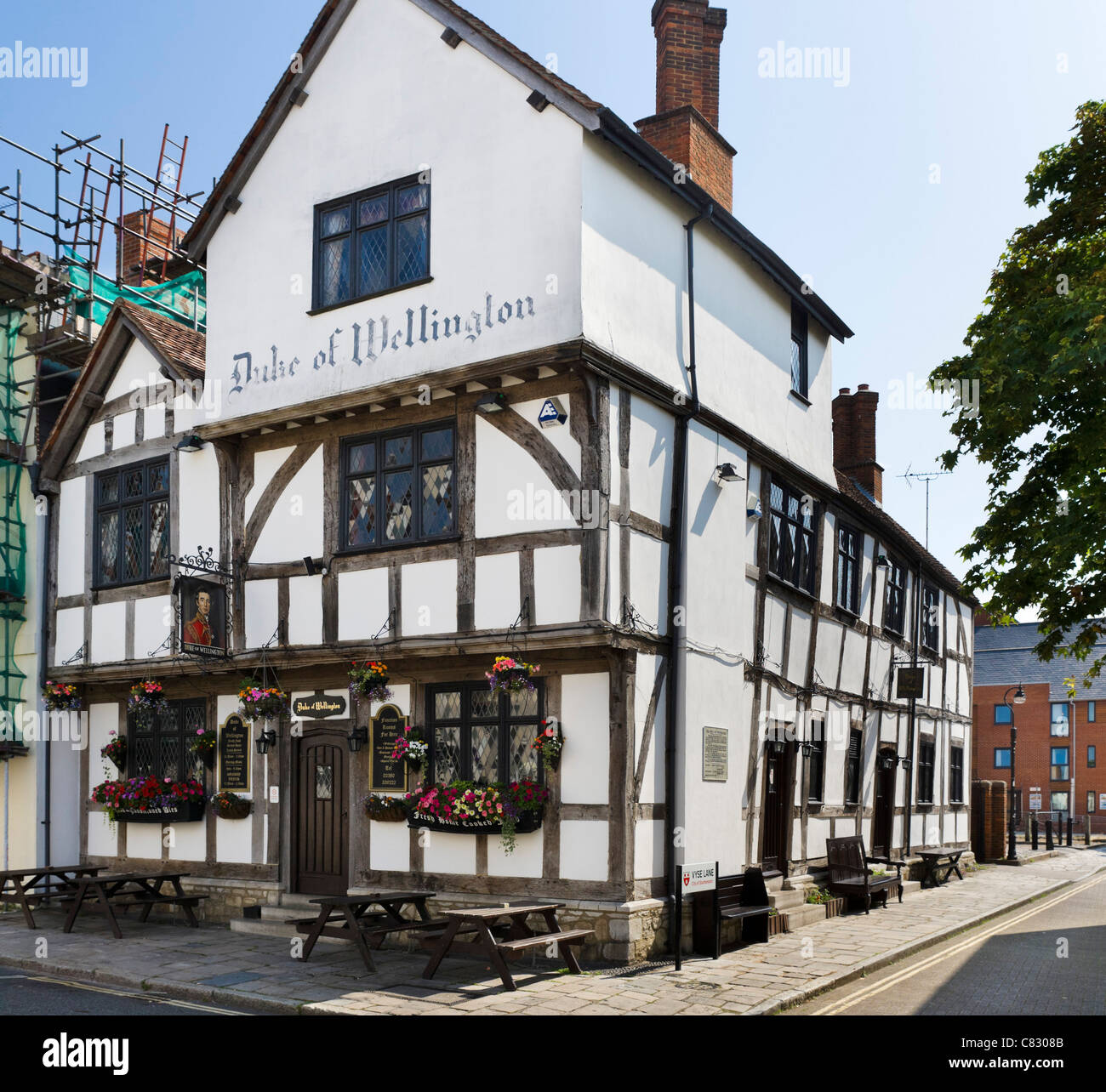 Die historischen Duke of Wellington Pub auf Bugle Straße in der Altstadt, Southampton, Hampshire, England, UK Stockfoto