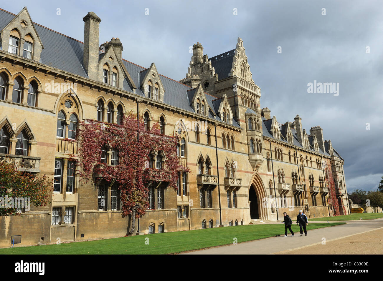 Christ Church College vor dem Eingang und Fassade Oxford University England Uk Stockfoto