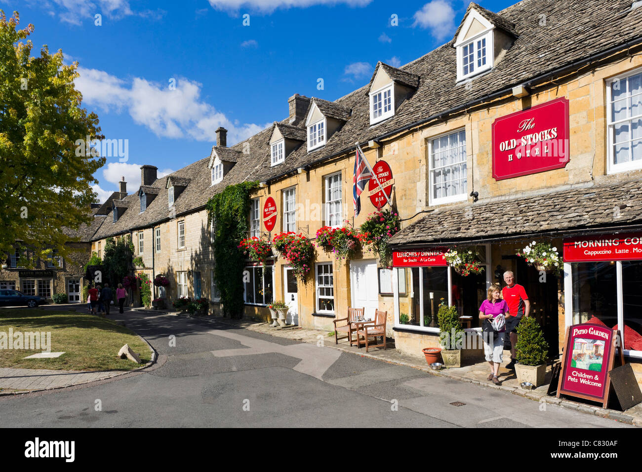 Das alte Bestände Hotel, Stow-on-the-World, Gloucestershire, England, UK Stockfoto