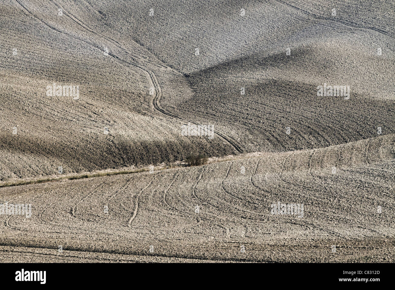 Toskanische Landschaft im Herbst. Stockfoto