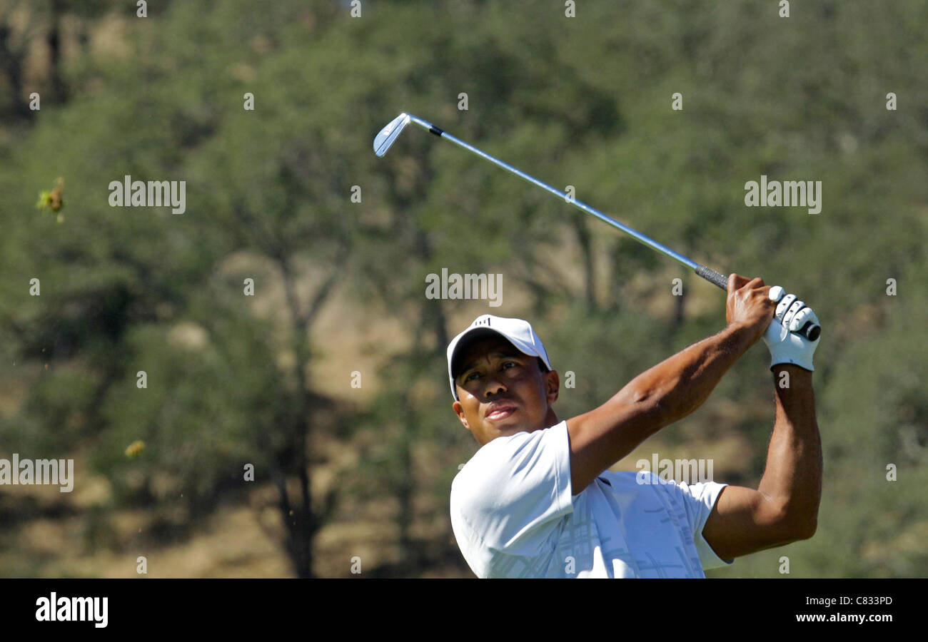 Tiger Woods in Kalifornien PGA Golf golfer Stockfoto