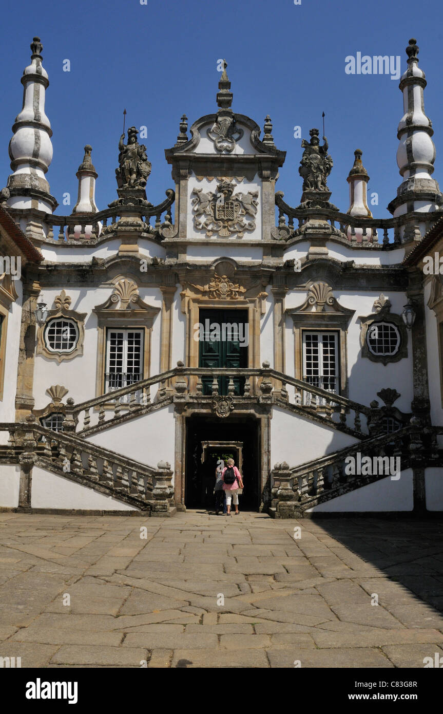 Mateus Barockpalast, Villa Real Portugal Stockfoto