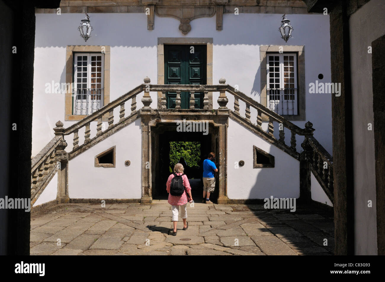 Mateus Barockpalast, Villa Real Portugal Stockfoto